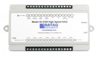 Model DI-4108 High-speed, 16-bit, Expandable USB Data Acquisition (USB DAQ)