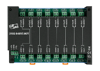 DNM-848VI-10V - 8-channel 10 VDC Voltage Attenuator with channel to channel isolation
DNM-848VI-80V - 8-channel 80 VDC Voltage Attenuator with channel to channel isolation
DNM-848VI-150V - 8-channel 150 VDC Voltage Attenuator with channel to channel iso