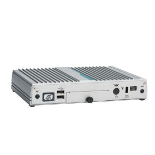eBOX100-312-FL - Fanless Embedded System with Intel® Celeron® Processor N3350 2.4 GHz, 2 HDMI, 2 GbE LANs and 6 USB
