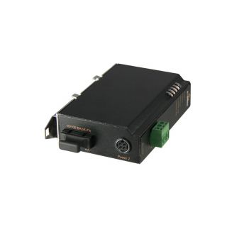 Industrial 10/100BASE-TX to 100BASE-FX Media Converter with PoE/PSE