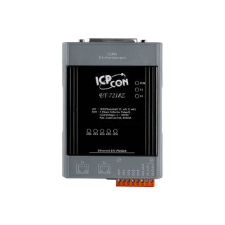 ET-7218Z PoE Ethernet I/O Module with 2-port Ethernet Switch, 10 Thermocouple inputs and 6/3 Digital outputs