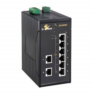 Hardened Unmanaged 8-port 10/100BASE PoE (4 x PoE) Ethernet Switch
