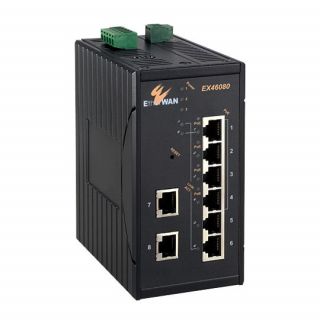 Hardened Web-smart 8-port 10/100BASE High Power PoE (4 x PoE) Ethernet Switch