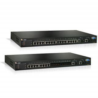 Hardened Managed 16-port 10/100BASE PoE with 2-port Gigabit combo Ethernet Switch