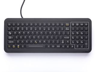 Full-Size Panel Mount Keyboard with 8 Levels of Backlighting