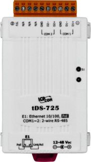 Tiny Device Server with PoE and 2 RS-485 Ports