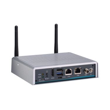 AIE100-903-FL-NX - Fanless Edge AI System with NVIDIA® JETSON™ Xavier NX SoM, 1 HDMI, 1 GbE LAN, 1 GbE PoE and 2 USB