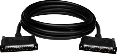 Thin Monolithic DB-37 Male-Male Cable, 3.0m, 180°