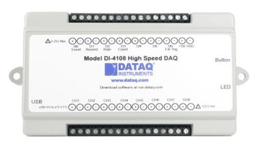 Model DI-4108 High-speed, 16-bit, Expandable USB Data Acquisition (USB DAQ)