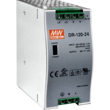 24 V/5 A, 120 W Single Output Industrial DIN Rail Power Supply