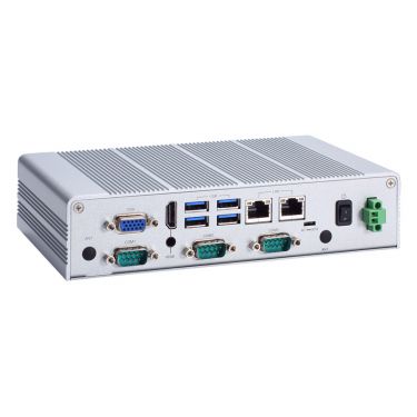 Fanless Embedded System with Intel® Atom® x5-E3940 1.8 GHz, HDMI, VGA, 2 GbE LAN, 6 USB and 3 COM