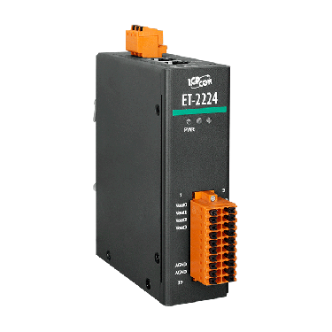 ET-2224 - Ethernet I/O Module with 4-ch Analog Outputs - ICPDAS