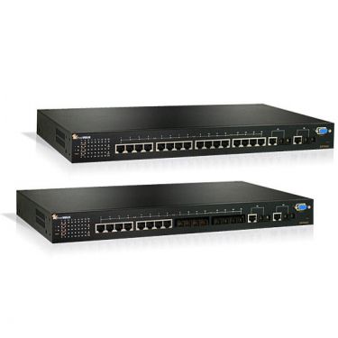 Hardened Managed 16-port 10/100BASE PoE with 2-port Gigabit combo Ethernet Switch