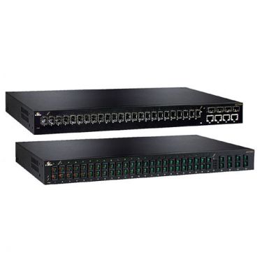 Hardened Managed 24-port 10/100BASE and 4-port Gigabit Ethernet Switch with SFP options