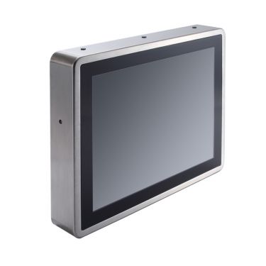 15" XGA TFT IP66-rated Stainless Steel Fanless PCT (or Resistive Touch) Panel Computer with Flat Bezel Design (-20°C ~ +55°C)