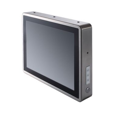 17" SXGA TFT IP66-rated Stainless Steel Fanless PCT (or Resistive Touch) Panel Computer with Flat Bezel Design (-20°C ~ +55°C)