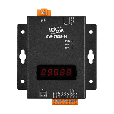 ICPDAS - Modbus TCP Server to M-Bus Master Gateway (Metal Case) - GW-7838-M