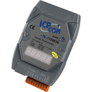 Modbus/TCP Embedded Controller with display (Ethernet enables Modbus commands to run over TCP/IP)