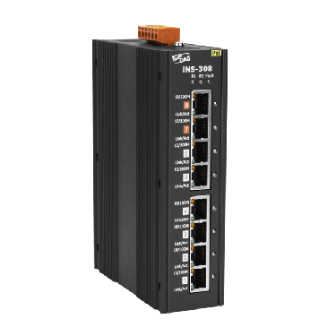 iNS-308 - 8-port 10/100 Mbps PoE(PSE) IoT Switch - ICPdas