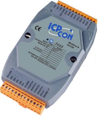 8-channel Isolated Digital Input and 8-channel Isolated Digital Output Module with 16-bit Counters (Gray Cover)