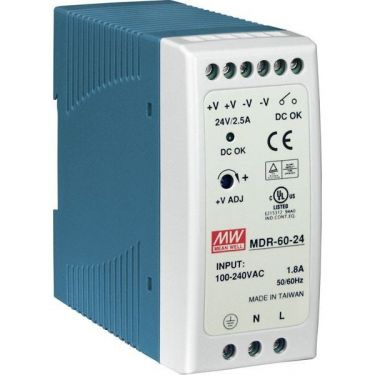 60 W Single Output Industrial DIN Rail Power Supply