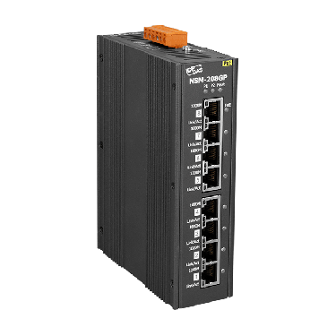 Unmanaged 8-Port GbE PoE(PSE) Switch with +24VDC Input - NSM-208GP