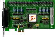 PCI Express, 16-channel isolated digital input, 16-channel PhotoMos relay output