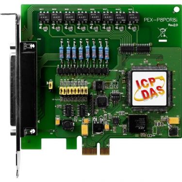 PCI Express, 8-channel isolated digital input, 8-channel PhotoMos relay output