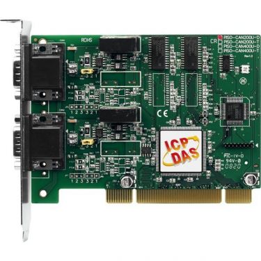 2-Port Isolated Protection Universal PCI CAN Card with 9-Pin D-Sub Connector