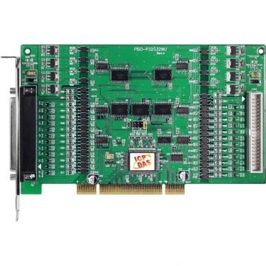 Universal PCI, 32-channel Optical-Isolated DI and 32-channel Optical-Isolated Open Collector DO Board (Sink, NPN, 8-channel for high driving)
