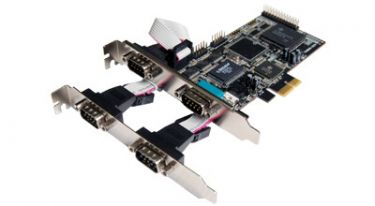 PCI Express 4 RS-232 port serial card 