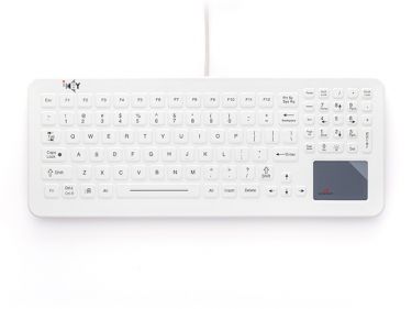 Cleanable Sealed Medical Keyboard with Touchpad