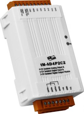 ICPdas tM-AD4P2C2 - 4-channel Analog Input, 2-channel Digital Input and 2-channel Digital Output Module