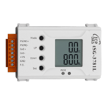 tSG-3781B 
1-channel 4 ~ 20 mA Current Input / PWM Output Signal Conditioner (setting buttons are located at the bottom side) (RoHS)