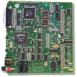 14-bit, 32-channel, OEM printer port data acquisition board with programmable gain factors