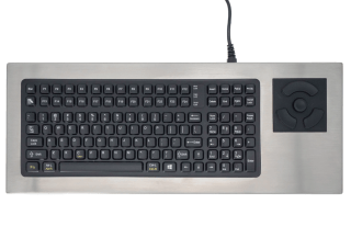 Stainless Steel Keyboard with FSR Pointer - DT-2000-FSR-USB
