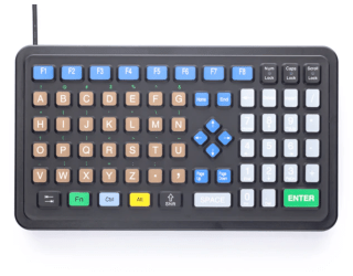  Panel Mount Keyboard with Oversized Keys