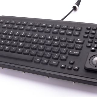 Panel Mount Keyboard with Trackball