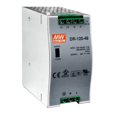 48 V/2.5 A, 120 W Single Output Industrial DIN Rail Power Supply