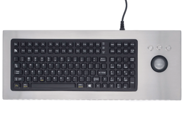 Stainless Steel Keyboard with Integrated Trackball - DT-2000-TB-USB