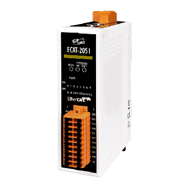 EtherCAT Slave I/O Module with Isolated 16-ch Digital Inputs (RoHS)