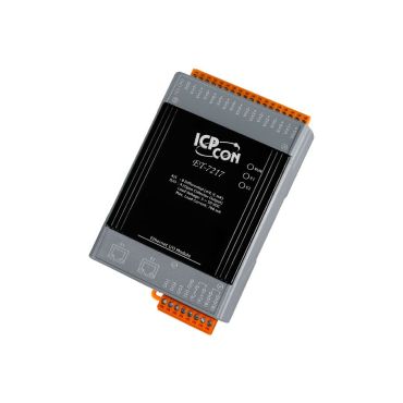ET-7217 Ethernet I/O Module with 2-port Ethernet Switch, 8 Analog inputs and 4 Digital Outputs
