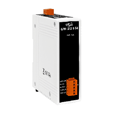 GW-2215i - IPCDAS -Modbus TCP to RTU/ASCII Gateway with 2-port Ethernet Switch and 1-port Isolated RS-422/485