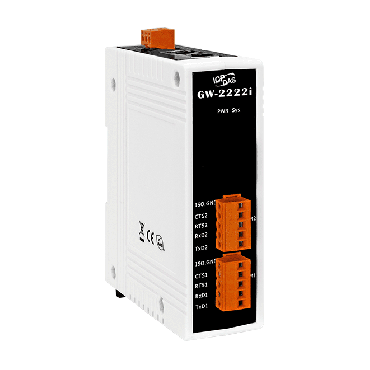 GW-2222i - ICPDAS - Modbus TCP to RTU/ASCII Gateway with 2-port Ethernet Switch and 2-port Isolated RS-232