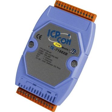 ICPDAS I-7188XBEmbedded Controller with two communication port, developing tool kit, With 512 k flash, 512K SRAM Minios7