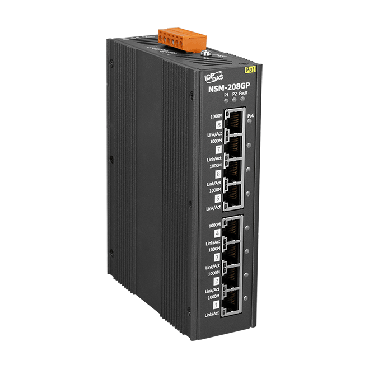 Unmanaged 8-Port GbE PoE(PSE) Switch with +24VDC Input - NSM-208GP