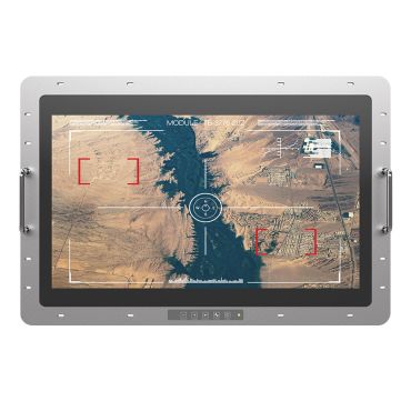 TDM-D240 - 24" Defense Monitor, 1500nits, Console Mount, IP65 Aluminum Front Bezel, Mosmite Film, AG, VGA/DP/HDMI, DC 9~36V, MIL-STD-461G/1275E Certificated
