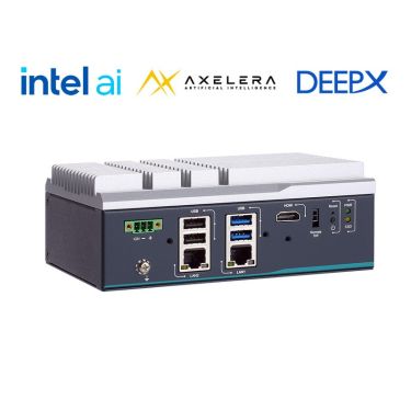 Fanless edge AI system with Intel® processor N150, 2 2.5GbE LAN, 4 USB, and 1 HDMI, featuring a PCIe Gen3 x4 M.2 slot