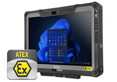Getac UX10-EX ATEX Certified Fully Rugged Tablet with optional Handstrap 
