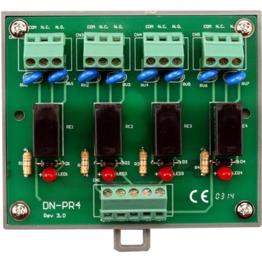 4-channel DIN-Rail Mounting Power Relay Module